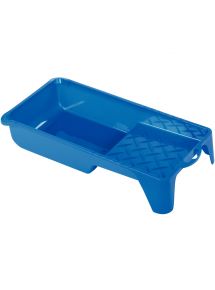 Bac en plastique bleu pour rouleau de peinture