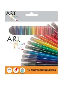 Feutre de coloriage Art Plus pointe moyenne, étui de 12