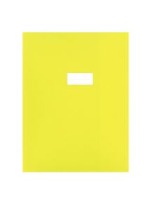 Paquet de 10 protège-cahiers en PVC 21/100ème, pour format 24x32 cm, jaune