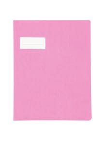 Paquet de 10 protège-cahiers en PVC 21/100ème, pour format 17x22 cm, rose