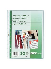 Recharge de 10 pochettes pour protège-documents amovibles