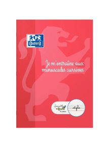 Cahier d'écriture DYS 21x29,7cm, 32 pages, lettres minuscules cursives