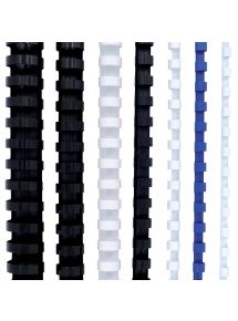 Boîte de 100 peignes à relier en  plastique 14mm noir 