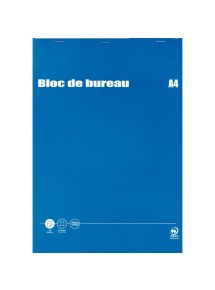 Bloc de bureau Plein A4 21x29,7cm, petits carreaux, 100 feuilles 70g