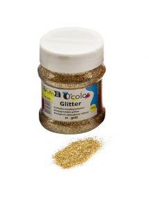 Shaker de paillettes biodégradables 100grammes coloris or