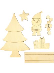 Scène de Noël à monter en bois
