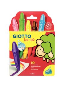 Étui de 10 craies cire incassable + taille-crayon