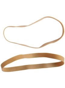 Bracelet caoutchouc étroit blond large 150x10mm, sachet de 1kg