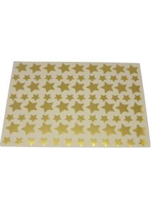 Pochette de 672 gommettes étoiles métallisées or