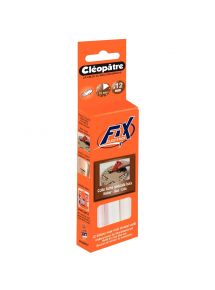 Bâton de colle spéciale maétériaux poreux pour mini pistolet Cleo Gun'Fix, boîte de 12