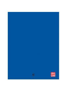 Cahier polypro 21x29,7cm, 96p, grands carreaux, bleu