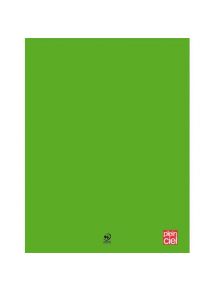 Cahier polypro 24x32cm, 96p, grands carreaux, vert