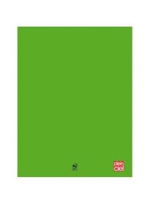 Cahier polypro 24x32cm, 96p, grands carreaux, vert