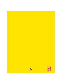 Cahier polypro 24x32cm, 96p, grands carreaux, jaune