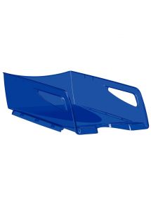Corbeille à courrier Maxi bleu translucide
