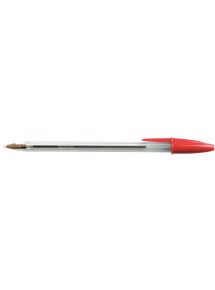 Stylo bille pointe moyenne Bic Cristal, rouge