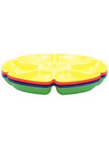 Lot de 6 plateaux de tri 7 cases diamètre 40cm