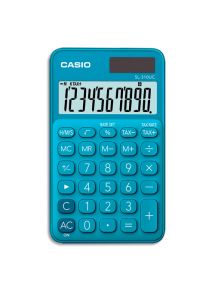 Calculatrice de poche Casio 10 chiffres bleue