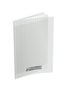 Cahier déficient visuel 21x29,7cm, 96p, réglure noire, grands carreaux