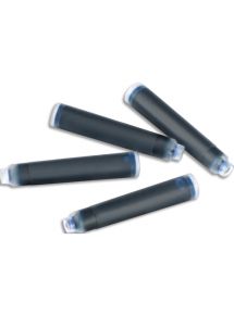 Cartouche courte pour stylo plume encre bleu effaçable, lot de 30