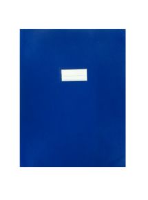 Paquet de 10 protège-cahiers en PVC 21/100ème, pour format 24x32 cm, bleu foncé