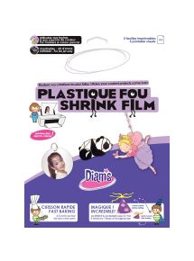 Plastique dingue Diam's blanc imprimable recto verso format A4, pochette de 5