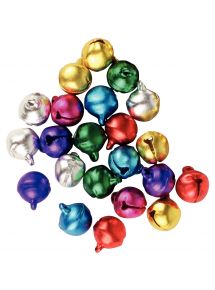 Sachet de 30 grelots diamètre 10 mm, couleurs assortis