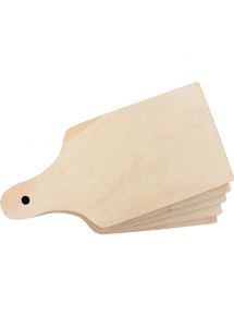 Lot de 5 planchettes rectangulaires en bois