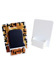Lot de 10 porte-téléphone en carton blanc