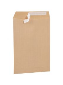 Paquet de 50 pochettes kraft armé 229x324mm 130g bande siliconée