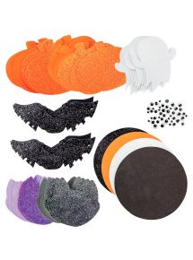 Sachet de 65 formes Halloween en mousse de caoutchouc et accessoires