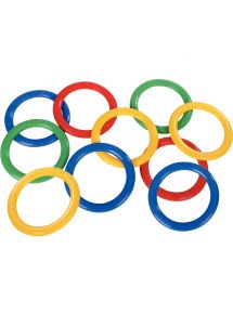Lot de 10 anneaux à lancer diamètre 15cm