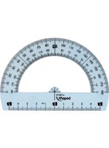 Rapporteur 180° plastique incassable