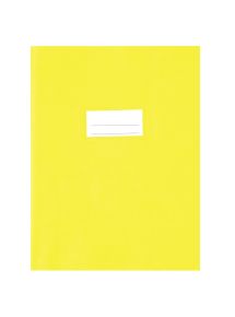 Paquet de 10 protège-cahiers grands rabats en PVC 22/100ème, pour format 17x22 cm, jaune