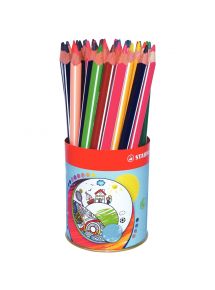 Crayon de couleur Trio, gros module, pot de 38