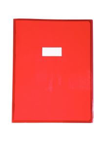 Protège-cahier cristal 24 x 32 cm 22/100 coloris rouge