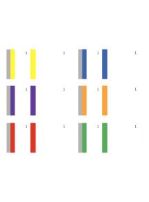 Lot de 10 blocs vendeurs 1 souche coloris assortis