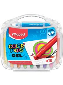 Craie gel aquarellables Color'peps, boîte de 10