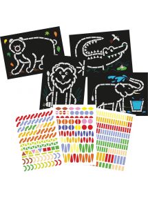 Ateliers gommettes animaux sauvages