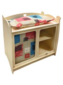 Table à langer en bois pour poupées