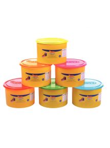 Pack de 6 pots de 460 grammes de pâte à jouer blandiver couleurs Fluo