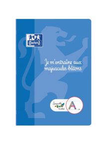 Cahier d'écriture DYS 21x29,7cm, 48 pages, lettres majuscules bâtons