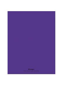 Cahier polypro 24x32cm, 48p, grands carreaux, violet (7859432)