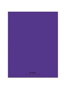 Cahier polypro 24x32cm, 48p, grands carreaux, violet (7859432)