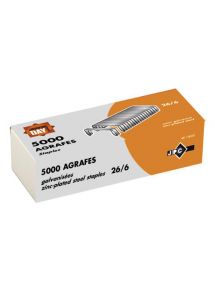 Agrafes 26/6, boîte de 5000