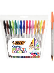 Étui de 15 stylos bille Cristal multicolour