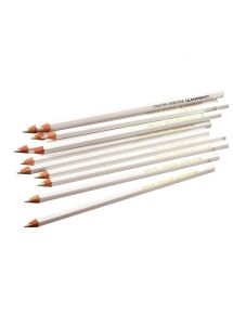 Crayon blanc pour ardoise naturelle, lot de 12