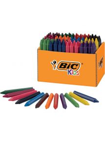 Classpack de 144 craies Plastidécor triangulaire assorties