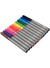 Feutre pour tissu Giotto, étui de 12, coloris assortis