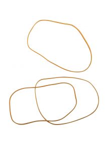 Bracelet caoutchouc étroit blond standard 150x1,8mm, boîte de 100g